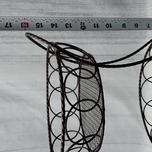  2-Tier Metal Countertop Fruit Vegetables Basket Bowl - Picture 5 of 13